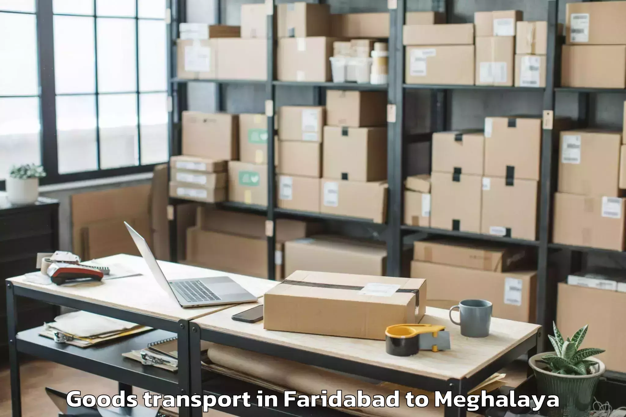 Book Your Faridabad to Cherrapunji Goods Transport Today